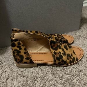Leopard print sandals